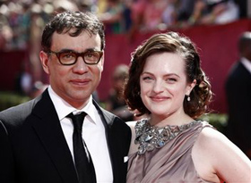 Fred Armisen, Elisabeth Moss, pictures, picture, photos, photo, pics, pic, images, image, hot, sexy, latest, new, 2011